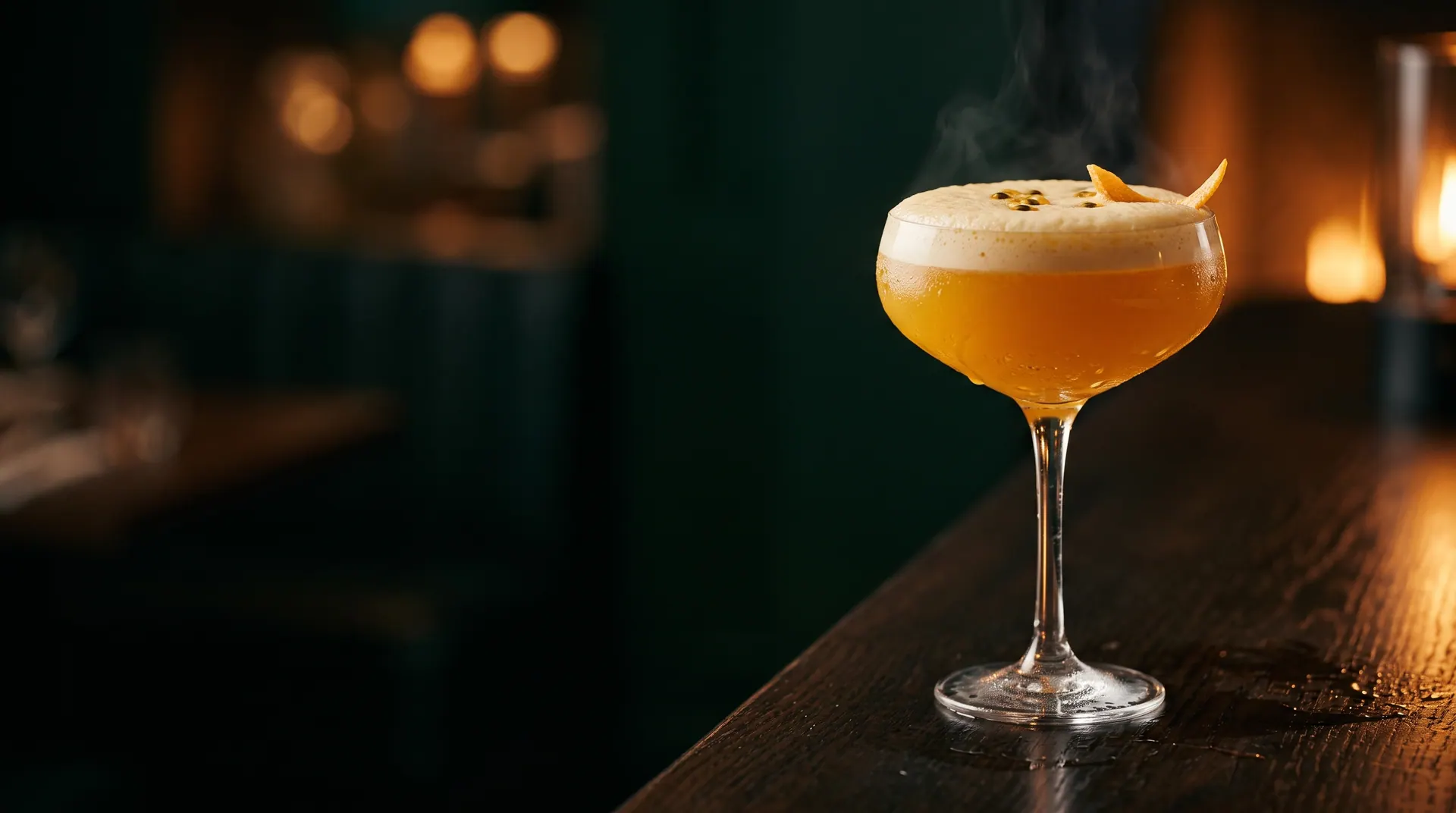 Drink LICKS com espuma de maracujá
