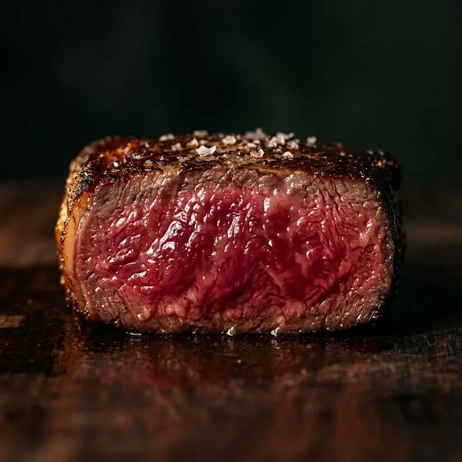 Fatia de Black Angus mal passada