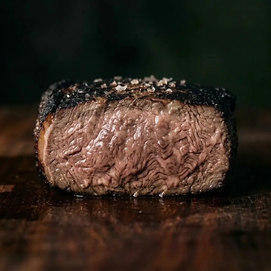 Fatia de Black Angus bem passada